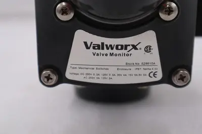 VALWORX 530175 AP075 PNEUMATIC ACTUATOR W/ 529102A SOLENOID 529910A VALVE #006-A