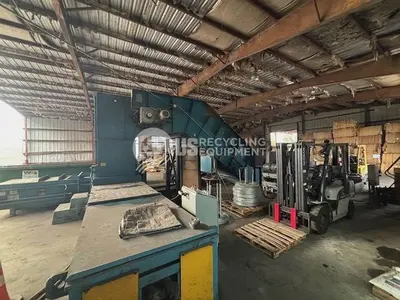 USED 2008 MARATHON 2R-150N-57-30 2 RAM HORIZONTAL BALER WITH CONVEYOR