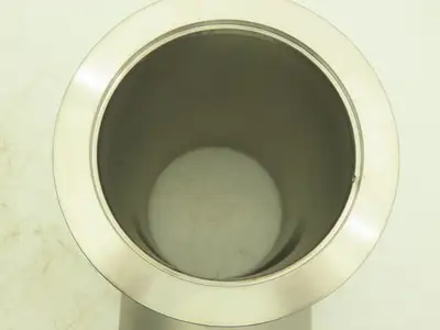 Pfeiffer Nor-Cal 3TISO100OF 4" Vacuum Tube ISO-K Flanged Pipe Tee 304 Stainless