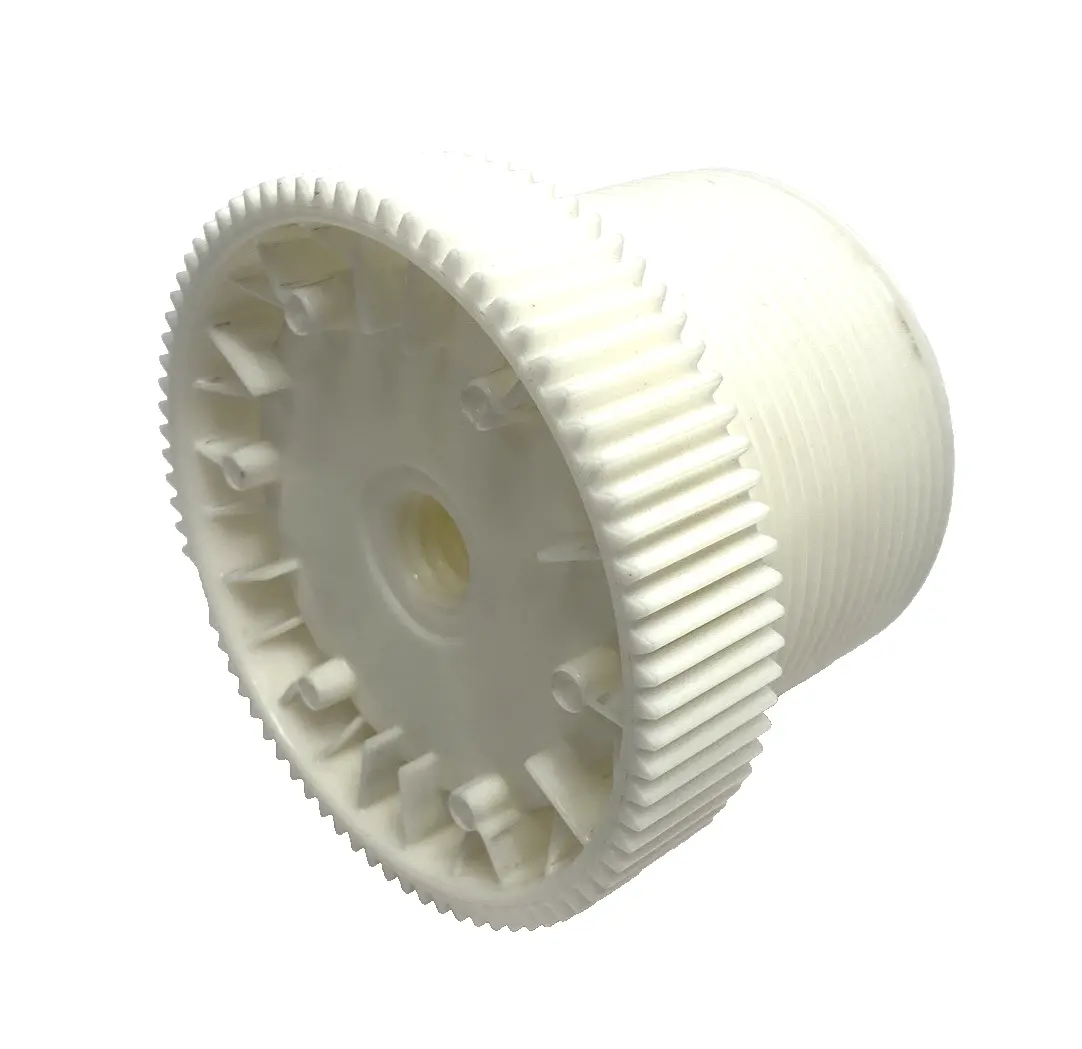 USED MAVERICK INDUSTRIAL SALES PULLEY BLOCK ROLLER, PLASTIC CABLE DRUM UNIT
