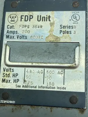 USED WESTINGHOUSE FDPS-364R