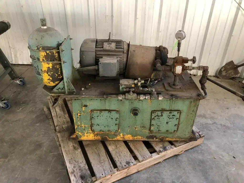 Fitchburg Hydraulic Vane Pump / Power Unit 1140RPM 3PH 50gal 600PSI