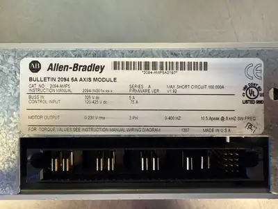 Allen Bradley 2094 5A AXIS Mod 2094-AMP5/A Kinetix 6000 3PH (4.5.3)