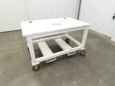 7/8" Thick Top Steel Fabrication Welding Layout Table Work Bench 33"x51"x31.25"