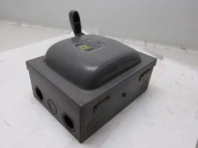 Square D A85351 3 Pole Fusible Safety Switch 30A 240V Max.