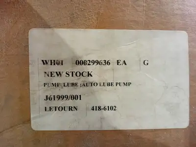 NEW LETOURNEAU R4186102