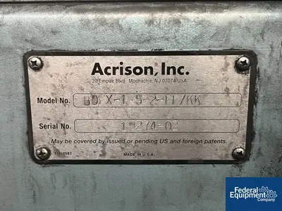 USED Acrison Acrison Gravametric Feeder, S/S