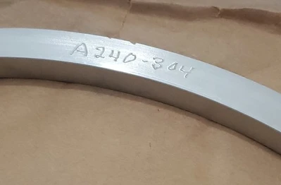 *NEW OLD STOCK* LOT OF 2 Stainless Steel Ring Spacer A240-304 12-⅜" + Warranty!
