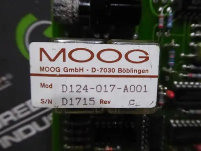 MOOG D124-017-A001 P25 Universal Parison Programmer Extruder Corrector Used