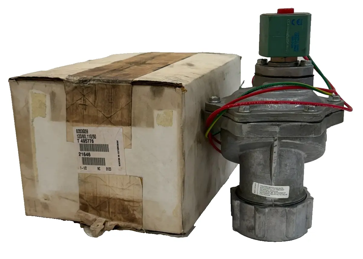 NEW ASCO 8353G59 SOLENOID VALVE PIPE 1-1/2 120/60, 110/50