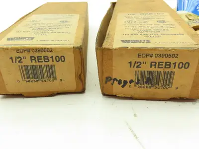 Watts REB100  Brass HVAC Ball Valve 1/2" Copper Line  500 PSI  LOT OF 2