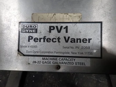 Used DURO DYNE PV1 / 43005 Plate Bending Rolls including Pinch Ohio US | HGR 24 #776768