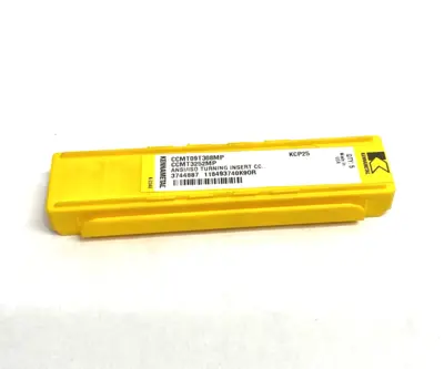 USED KENNAMETAL CCMT09T308MP SCREW-ON CCMT-MP POSITIVE INSERT