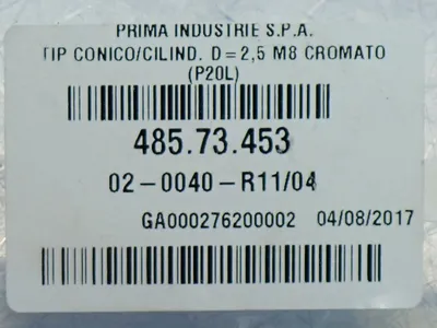 New | in-Stock PRIMA INDUSTRIES 485.73.453 Laser Cutters | HGR 24 #744831