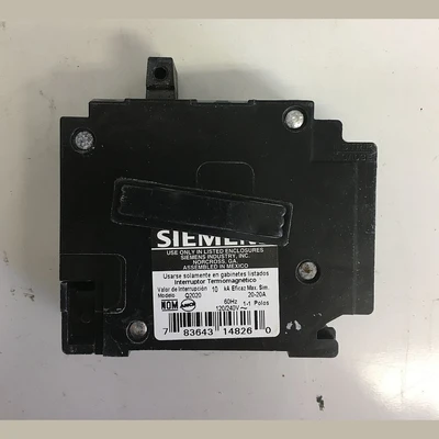 Siemens 1 Pole Tandem 20 Amp Push-in Breaker