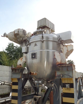 1,000L S/S JKTD  Hemis  Pressindustria Scrape Surface Anchor Reactor