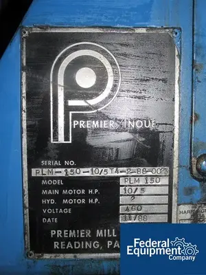 USED Premier 150 Liter Premier Planetary Mixer, Model PLM 150, S/S
