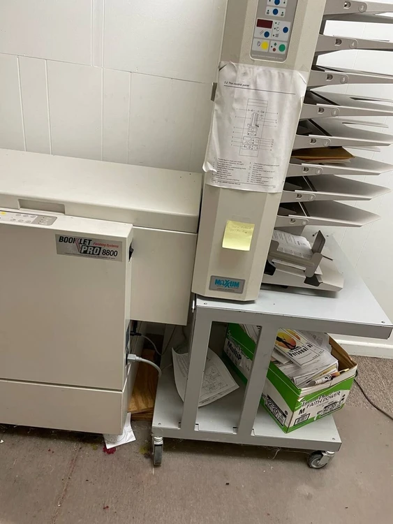 Used MBM Booklet Pro 8800 Saddle Stitchers Delaware US | United Machine Co. #1562027