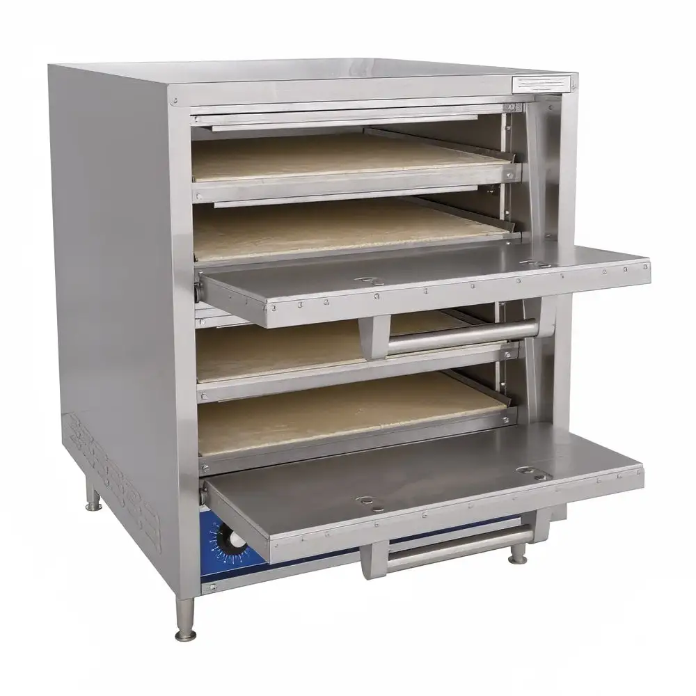 Bakers Pride P44S Hearthbake Countertop Quadruple Multi-Purpose Deck Oven - 208v