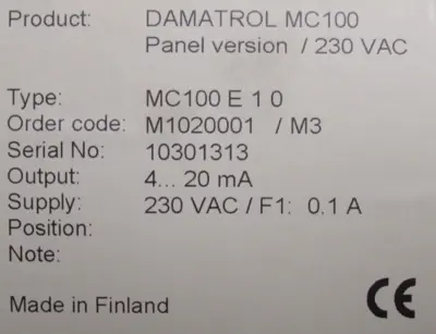NEW SATRON M1020001/M3 CONTROLLER MC100-E-10 M1020001M3