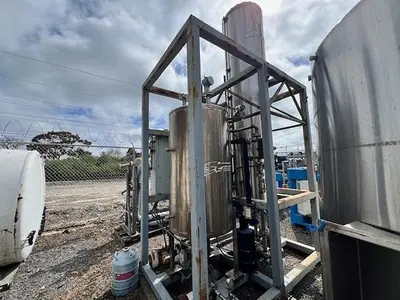 Scrubber, Solvent Recovery, 600 CFM, S/st, Chiller, Carbon, #C737471