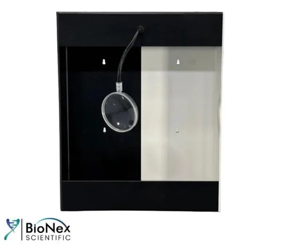 Used HEALTH CARE LOGISTICS MANUAL VIAL INSPECTION BOOTH (STANDARD) Light Booths New Jersey US | Bionex Scientific LLC #800714
