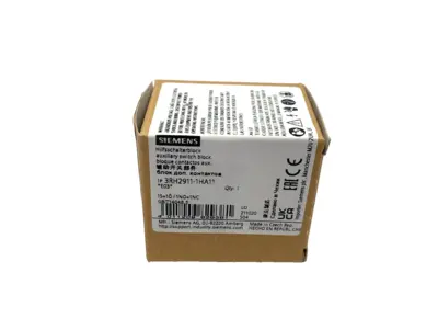 3RH2911-1HA11 | Siemens  Auxiliary Switch Block 1 NO + 1 NC, For 3RT2 & 3RH2 - New