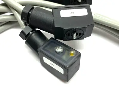 USED STERIS REV. 1.2 DOUBLE ENDED CORDSET 7-PIN TO 8 SOLENOID PLUG-INS