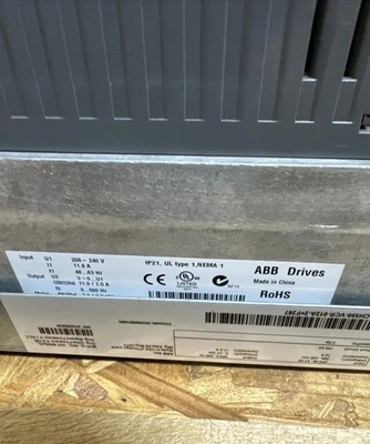 New | in-Stock ABB ACH550-VCR-012A-2+F267 Variable Speed Drives Indiana US | J&J Industrial Supply #523162