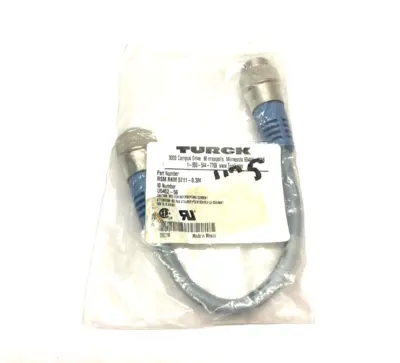 New | in-Stock Turck DeviceNet Double Ended Cordset Connector Accessories Michigan US | Maverick Industrial Sales #1397494
