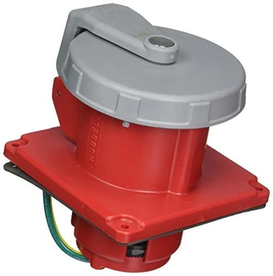 Hubbell HBL4100R7W Pin & Sleeve IEC Receptacle, 3 Pole, 4 Wire, 100 amp, 480V [New]