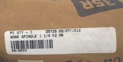 NEW 25725 WORK SPINDLE 1-1/4 52 NB