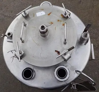 Tank, 50 Gallon, 316 Stainless Steel, 23" x 27", FT/FB, Less drive, #S742872