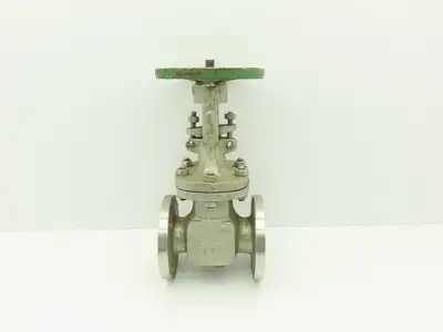 Newco 11F-C8M4-2 Manual  2" Flanged Stainless Gate Valve 150# Raised Face 4-Bolt