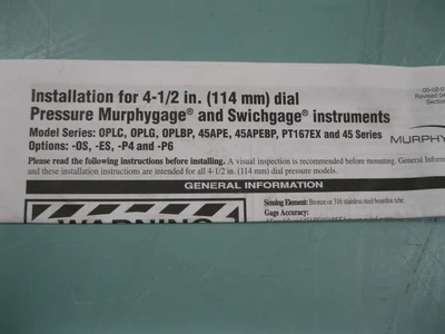 NEW Murphy OPLC-A-3000-EX