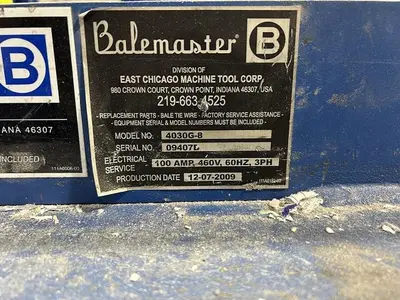 USED 2009 BALEMASTER 4030G-8