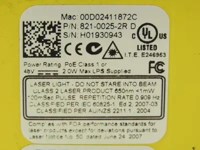 Cognex 821-0025-2R D Dataman DM200X Barcode Reader Scanner One Vision Drive