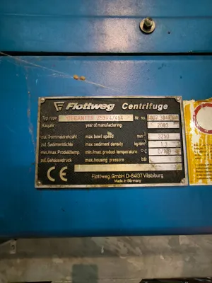 2003 FLOTTWEG Z53-4/454 Centrifuge - Decanter | Perry Equipment (4)