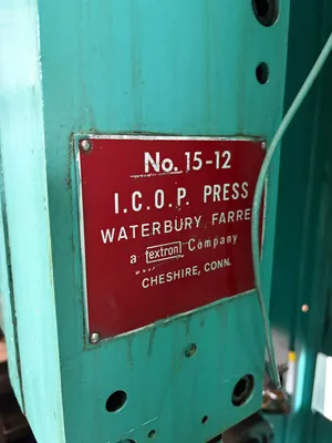 1977 WATERBURY FARREL 1512 ICOP Eyelet & Transfer Presses | Global Machine Brokers, LLC (11)