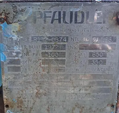 USED PFAUDLER R-172-0874