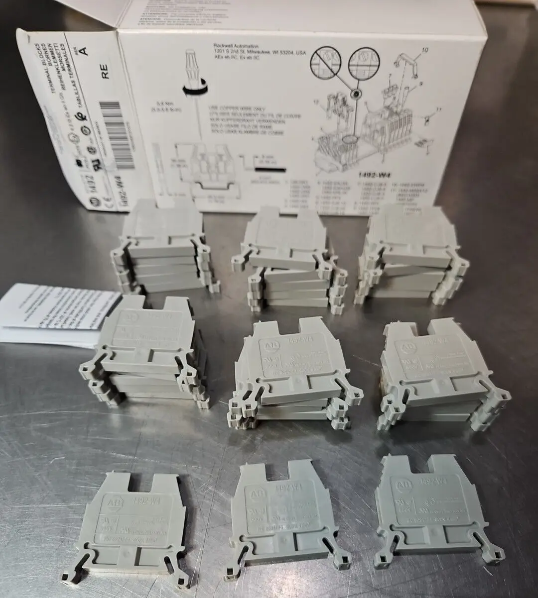 Allen Bradley 1492-W4 Ser A Terminal Block 600V - Lot/33 Loc 4C17