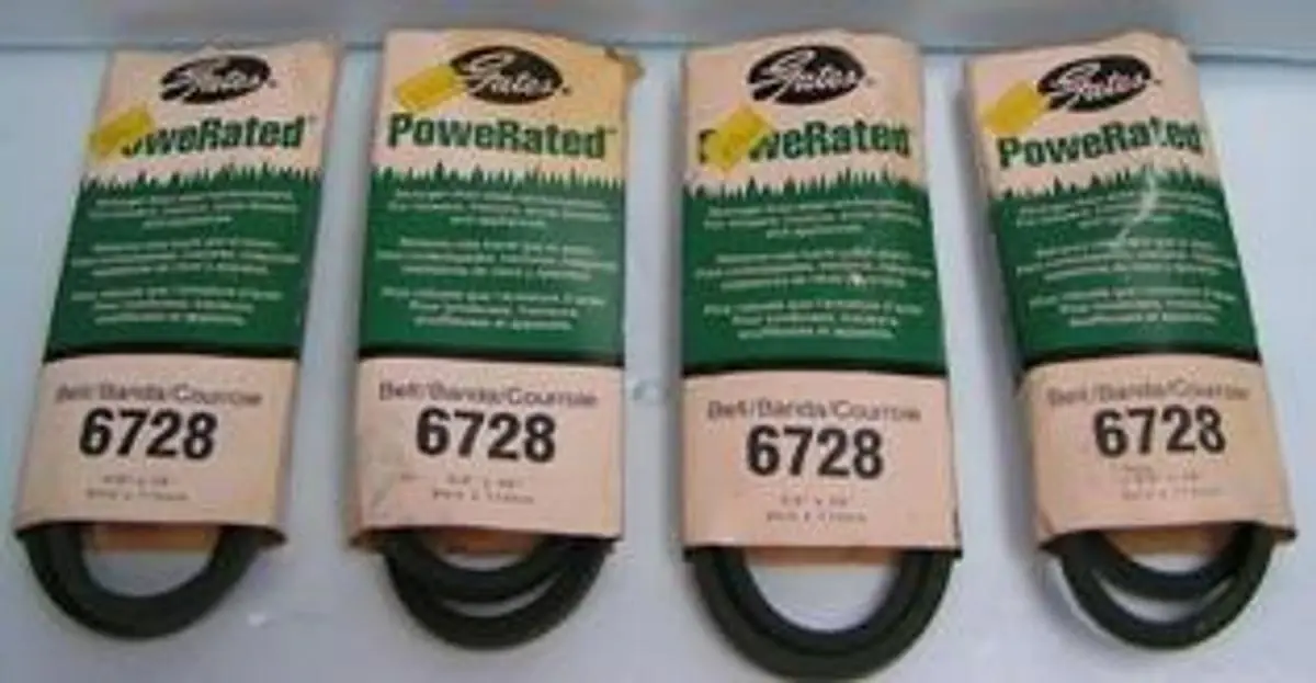 QTY. 4. GATES POWER RATED BELT 3/8" X 28" OR 9 MM ...