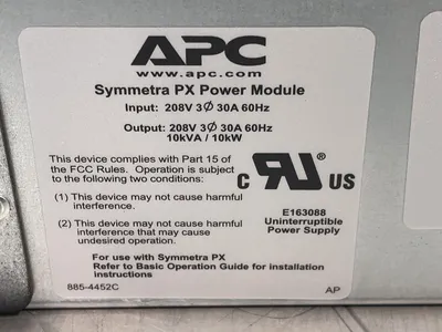 Used APC SYPM10KFQ Uninterruptible Power Supplies Ohio US | HGR 24 #1150487