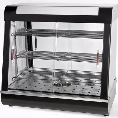 27" wide heated display case