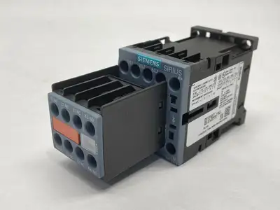 USED SIEMENS POWER CONTACTOR 3-POLE 2NO 2NC 7A 3KW / 400V 24VDC