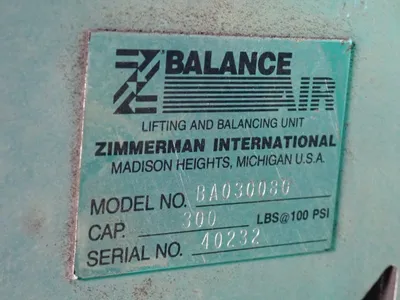 Used Z BALANCE AIR BA030080 Material Handling (misc) Ohio US | HGR 24 #885070