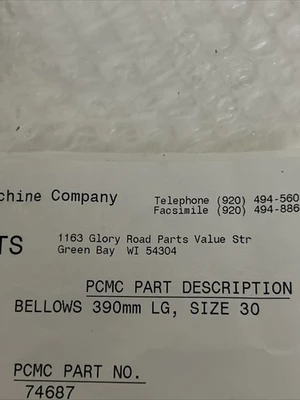 Assortment Of Bellows 390mm Lg Size 30 See Photos For Lengths + Warranty