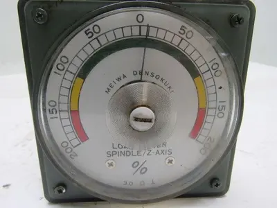 Meiwa Densokuki Type MRM-110 Load Meter Spindle/Z-Axis From a Wasino LG71 CNC
