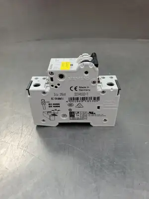 USED Siemens 5SY41 MCB C2 Circuit Breaker w/5ST3010 AS Auxiliary Switch