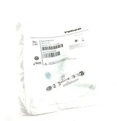NEW TURCK STRAIGHT FIELD WIREABLE CONNECTOR M12 12-PIN U2-04983
